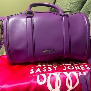 Sassy Jones grape Dottie bag. Never used.